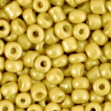 Seed beads 6/0 (4mm) Mustard yellow